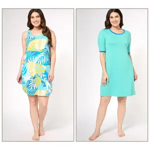 Cuddl Duds Cool & Airy Set of 2 Sleepshirts