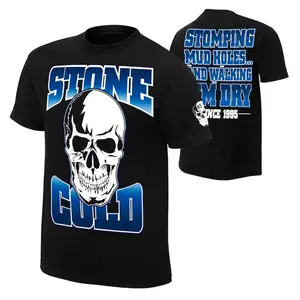 WWE Stone Cold Steve Austin Skull Hoodie, T-Shirt Stunning Mud Holes Unisex Streetwear Casual Pullover Fall Winter Gym Sports Wrestling Fan Merch Comfortable Oversized
