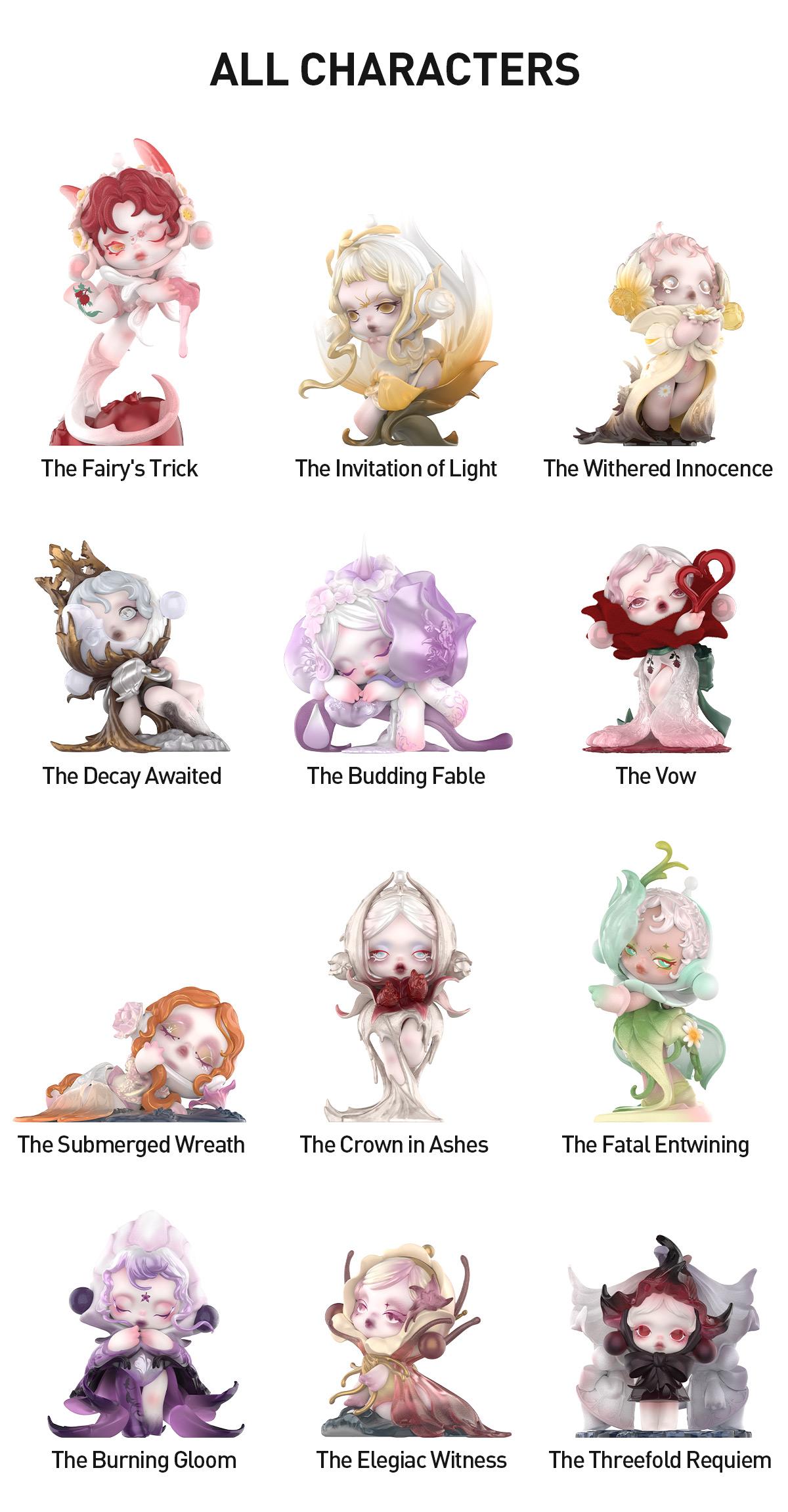 [POP NOW]SKULLPANDA Petals in Four Acts Series Figures Blind Box