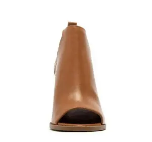 Bootie Peep Toe Shoes - Camel for Women - Comfortable Footwear with Nail - Ideal for Girls and Bedrooms