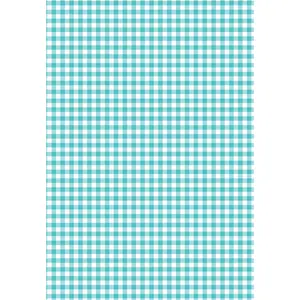 Wrapping Paper: Turquoise Gingham {Gift Wrap, Birthday, Holiday, Christmas}