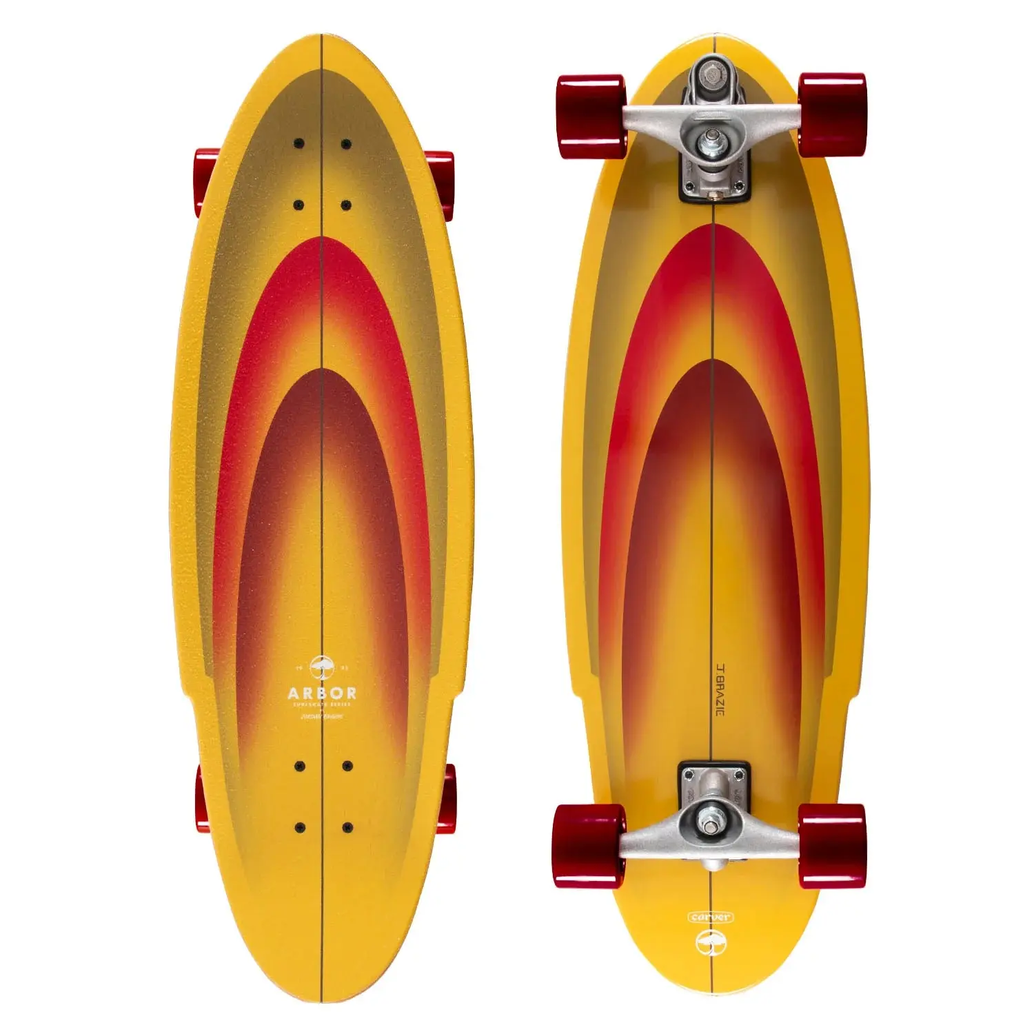 Arbor Longboards Surf Skate Complete C7 Surfskate Jordan Brazie 10" x 33"