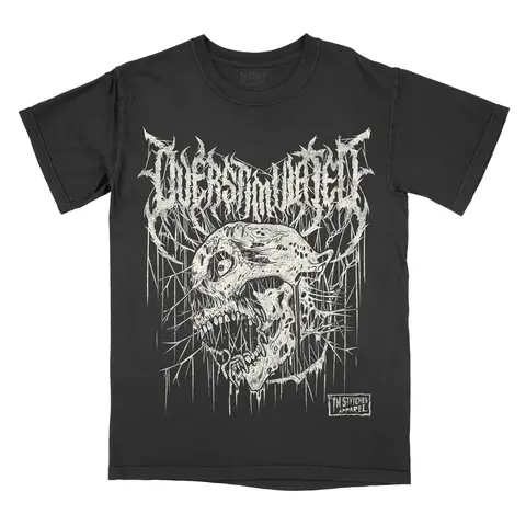 Overstimulated Comfort Colors Unisex T-shirt Gothic Alternative Fashion Top Tshirt Streetwear Short sleeve Printed Cotton Alt Goth