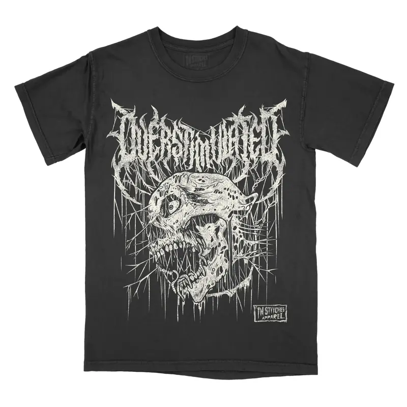 Overstimulated Comfort Colors Unisex T-shirt Gothic Alternative Fashion Top Tshirt Streetwear Short sleeve Printed Cotton Alt Goth