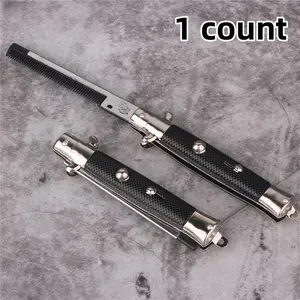 Folding Hair Styling Comb for Men, 1 Count Durable Anti-static Hair Comb, Compact Size Hair Styling Tool for Home Travel, Haircare Hair Brush Comb Straightener Comb