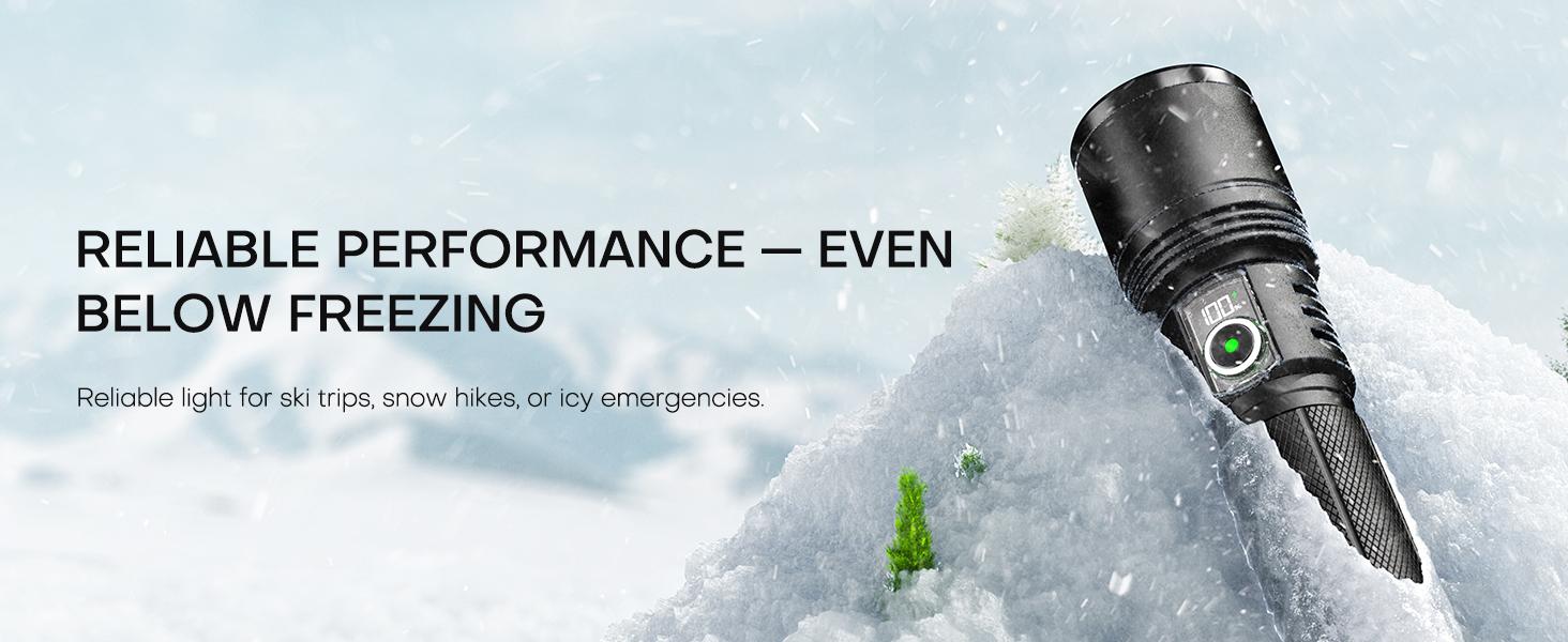 Rechargeable LED Flashlight 2500 High Lumens,Super Bright Dual Power Flashlights with Zoomable & LCD Display & 5 Light Mode & IPX-6 Waterproof, Powerful Flash Light for Home, Emergencies, Camping