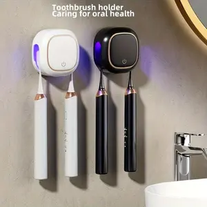 Automatic UV Toothbrush Holder with USB Fast Charging & Hot Air Drying, One-Click Auto Function, Perfect Holiday Gift