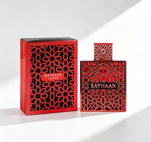 Rayhaan Crimson EDP Perfume Spray 3.4oz / 100ml, Luxurious Unisex Fragrance, Rich & Captivating Long-Lasting Scent, Exquisite Universal Aroma for Men & Women, Great for Daily Wear, Parties and Premium Gifting