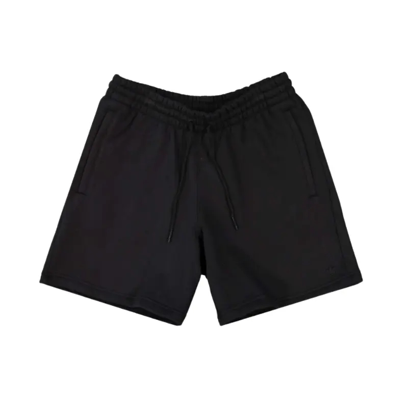 Men's Premium Essentials Solid Shorts, Comfortable Black Athletic Performance Wear for Outdoor Activities, Style HB7499