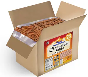 Rani Cinnamon Sticks 400oz (25lbs) 11.63kg Bulk Box - 2300-2500 Sticks - Strong Aroma, Perfect for Baking, Cooking & Beverages | 3+ Inches Length - Cassia Saigon Cinnamon from Vietnam | Kosher