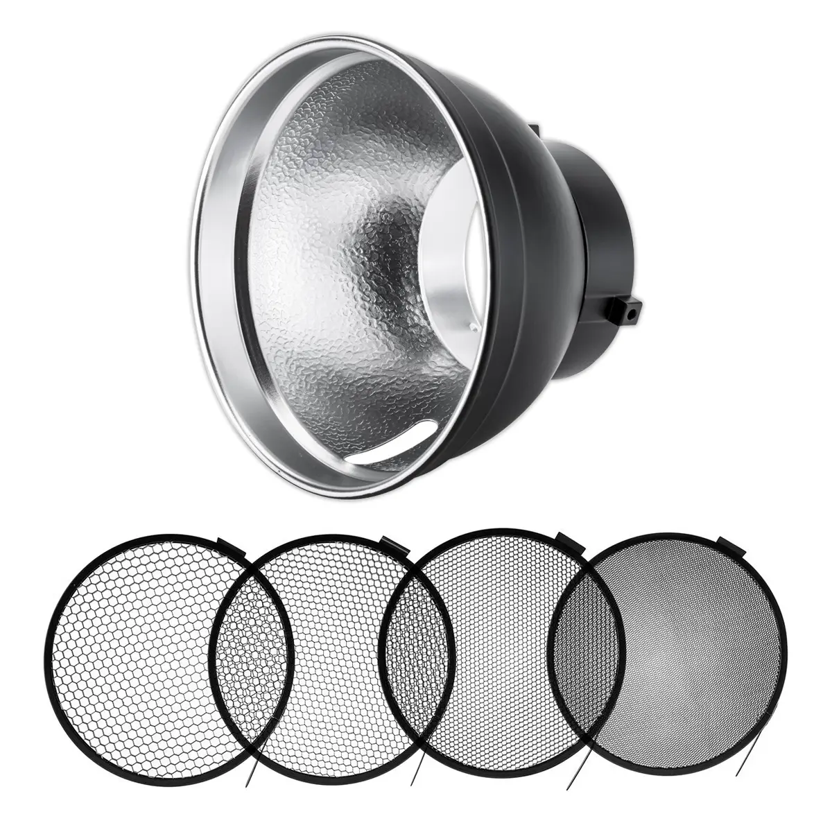 Flashpoint 7" Bowens Reflector with Grid Kit, Durable Lighting Accessories for Home Improvement Lighting Equipment