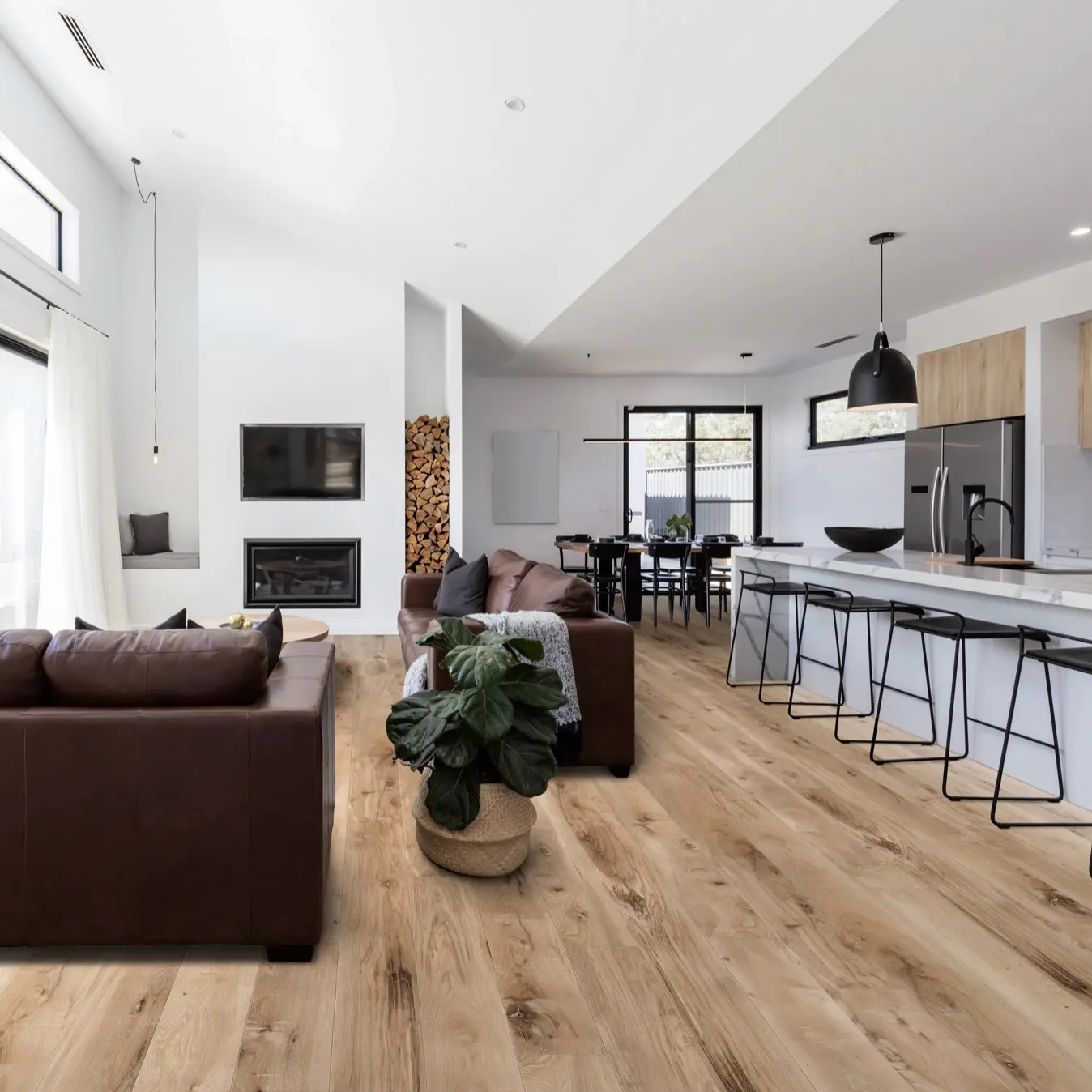 Seaboard Oak Longboards Vinyl Flooring, Cali Vinyl