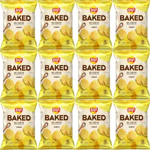 Frito Lay Baked Lay's Original Potato Chips, Gluten Free, 1.125 oz Bags, Pack of 12 Bundled by Shoppyway Snack Crunchy Tasty Crispy Flavor