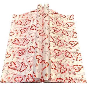 150pcs Christmas Wax Paper Sheet, Food Picnic Paper, Greaseproof Paper, Waterproof Dry Hamburger Paper Liners Wrapping Tissue for Plastic Food Basket (Candy Cane)