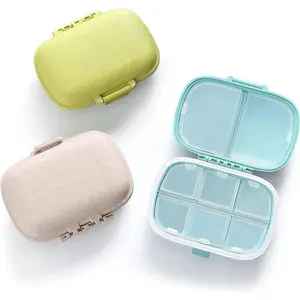 8 Compartment Travel Mini Organizer, 1 Count Portable Daily Organizer, Moisture-proof Small Box for Candy, Buttons, Trinkets, Snacks, Healthcare