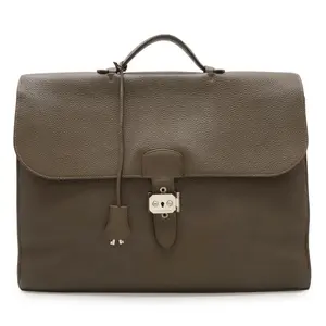 Pre-owned HERMÈS Calfskin Tote Bags Sac à Dépêches41 Togo Briefcase