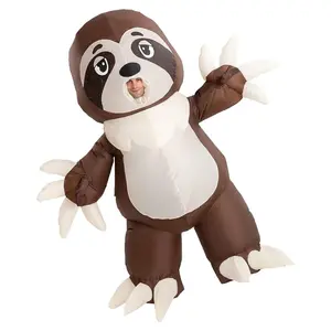 Inflatable Halloween Costume Full Body Sloth Inflatable Costume with a Pair of Gloves