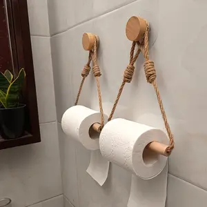 1pc Hanging Toilet Paper Rack, Toilet Roll Paper Holder, Decorative Tissue Dispenser Container, Bathroom Hanging Tissue Towel Hanger, Bathroom Accessories