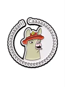 Adorable Alpaca Pin Cute Cartoon Brooch, Durable Metal Pins, Perfect Accessory for Backpacks, Briefcases & Clothing, All Season Fashion Jewelry