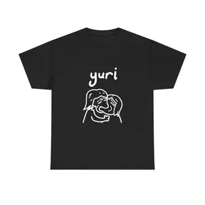Yuri Kiss Tee | Lesbian Romance Drawing Shirt