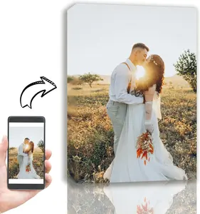 TreeDeal Custom Canvas Prints with Your Photos Personalized Picture to Canvas Print for Bedroom Living Room Wedding Baby Pet Family Customized Gift for Men Women with Premium Gallery Frame USA Made Shipped