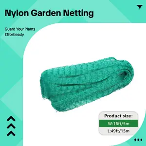 Fruit Tree Protection Netting for Squirrels and Birds, Lightweight Nylon Pergola Fence Netting, Reusable Blueberry Bush Plant Garden Protection Netting (Sizes: 6.5x32ft 2pcs