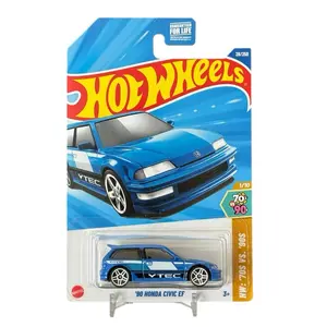 Hot Wheels '90 Honda Civic EF VTEC 70s vs 90s 1:64 Scale Model Car Collectible