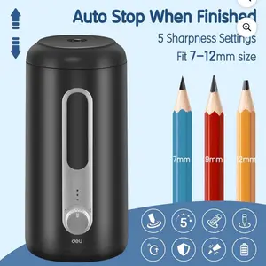 Electric Fully Automatic Pencil Sharpener for 7–12mm Pencils, Auto In & Out -NWT