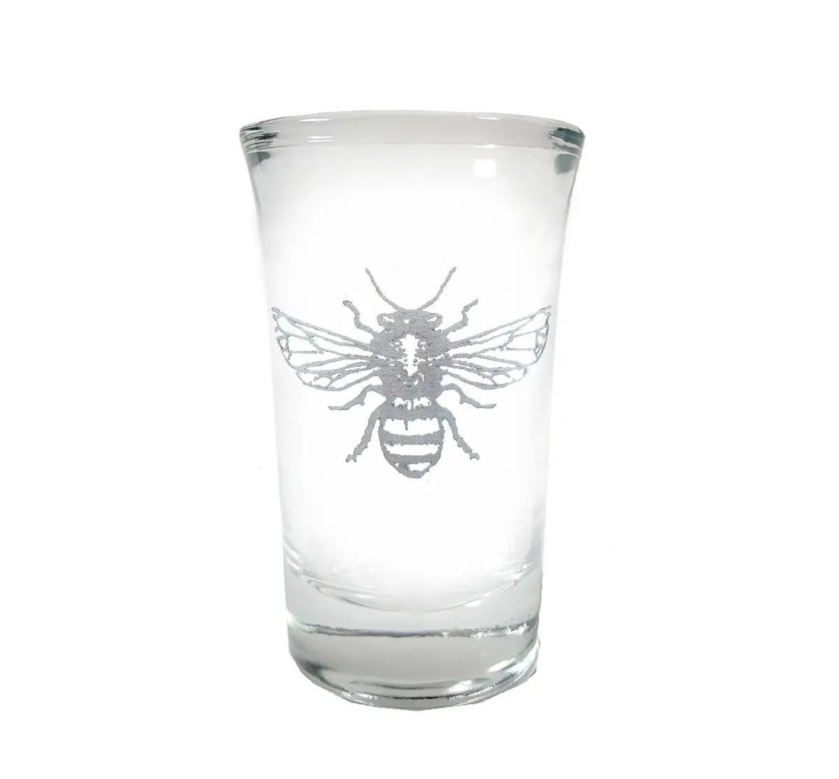 Classic 1.5 fl oz Engraved Bee Shot Glass, Kitchenware Drinkware for Drinking