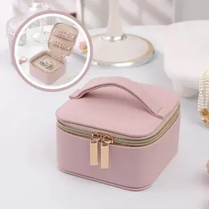 Jewelry Box Earrings Ring Jewelry Storage Box - Portable Packaging Jewelry Bag Travel Storage Bag