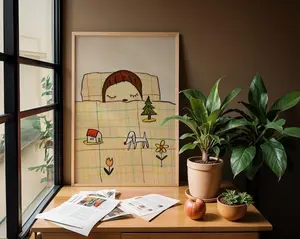 8K UHD Yoshitomo Nara poster Dream time Yoshitomo Nara Print 123 Drumming Girls Guitar Girl Yayoi Kusama Print Poster