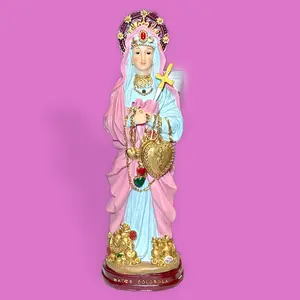 Erzulie Freda Metresili Mater Dolorosa Loa Statue standing pink statue 12 inch