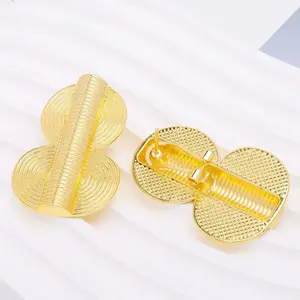 Golden Spiral Statement Earring