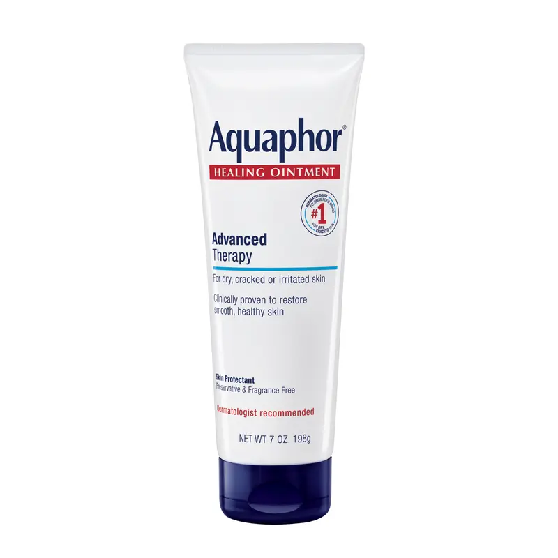 Aquaphor Healing Ointment Advanced Therapy Skin Protectant - 7 oz (198g) Tube, Fragrance-Free Body Care Cream, Dermatologist Recommended Hydrator for Dry, Cracked Skin