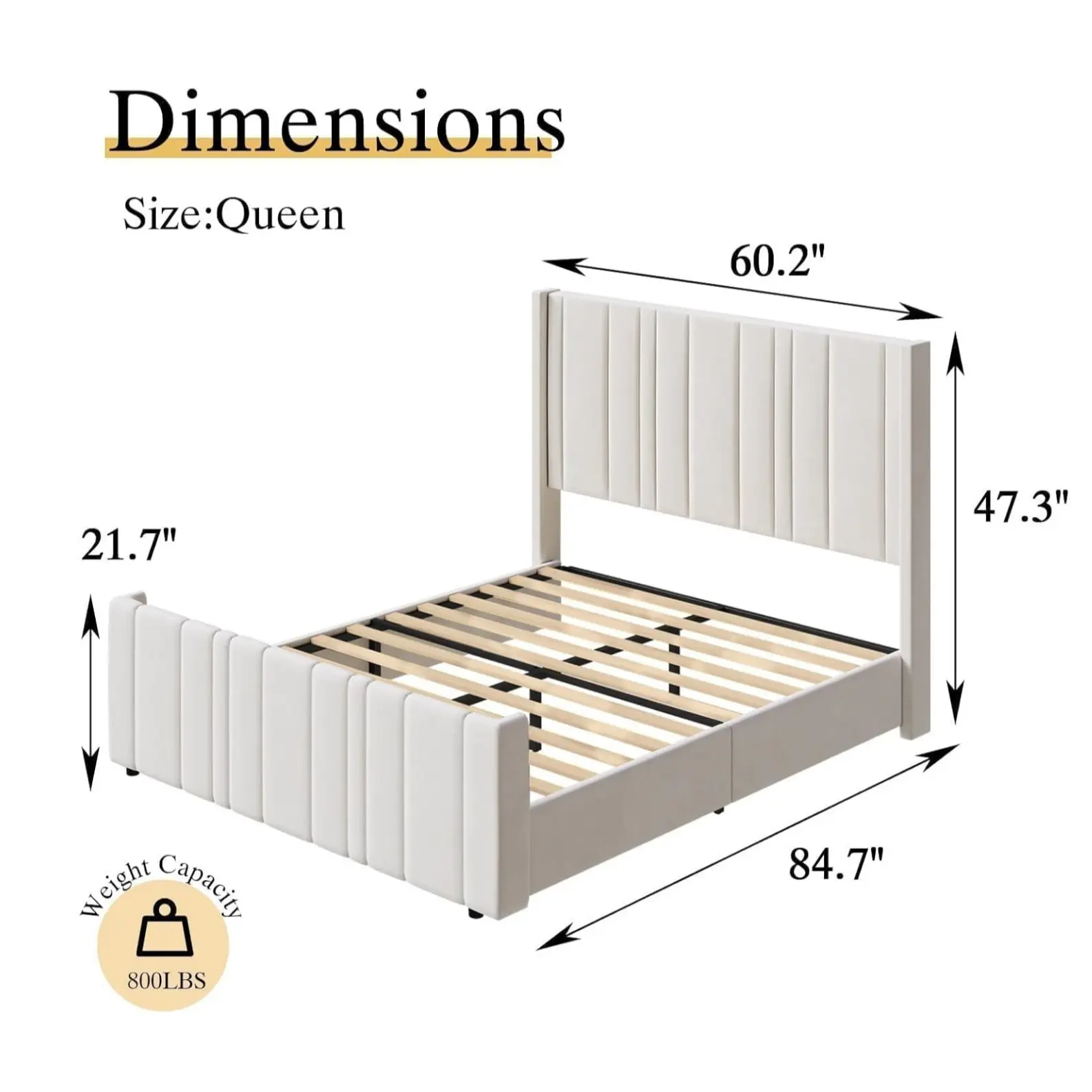 Queen Size White