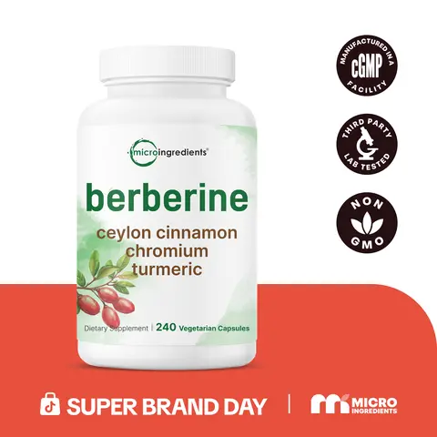 Berberine with Ceylon Cinnamon, Chromium, & Turmeric, 240 Vegetarian Capsules