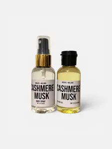 Set of 2 ounce Travel Size Masculine Wolves & Willows Dry Body Oil & Body Spray - Choose Your Scent - Non-Toxic Phthalate-Free Formula