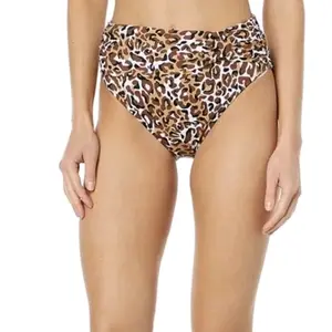 Lilly Pulitzer Valyn Bikini Bottom Chocolate Onyx My Favorite Spot Cheetah size 10. Brand new