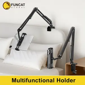 FUNCAT GLOBAL Multifunctional Holder: Phone Stand, 360°  Adjustable; For Phone,Tablet, Switch, Kindle.(iPhone, iPad, Samsung, Google, etc)