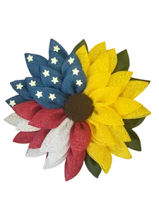 Patriotic Sunflower Wreath