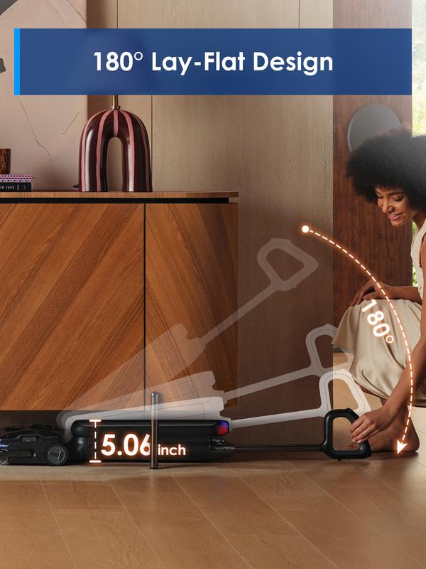 Tineco Floor One S9 Artist Steam Wet Dry Vacuum Cleaner, High-temp Steam Cleaning, 22kPa Suction, 360° SmoothDrive, Anti-Tangle Design, 185°F Flashdry, Long Runtime, 180° Lay-Flat