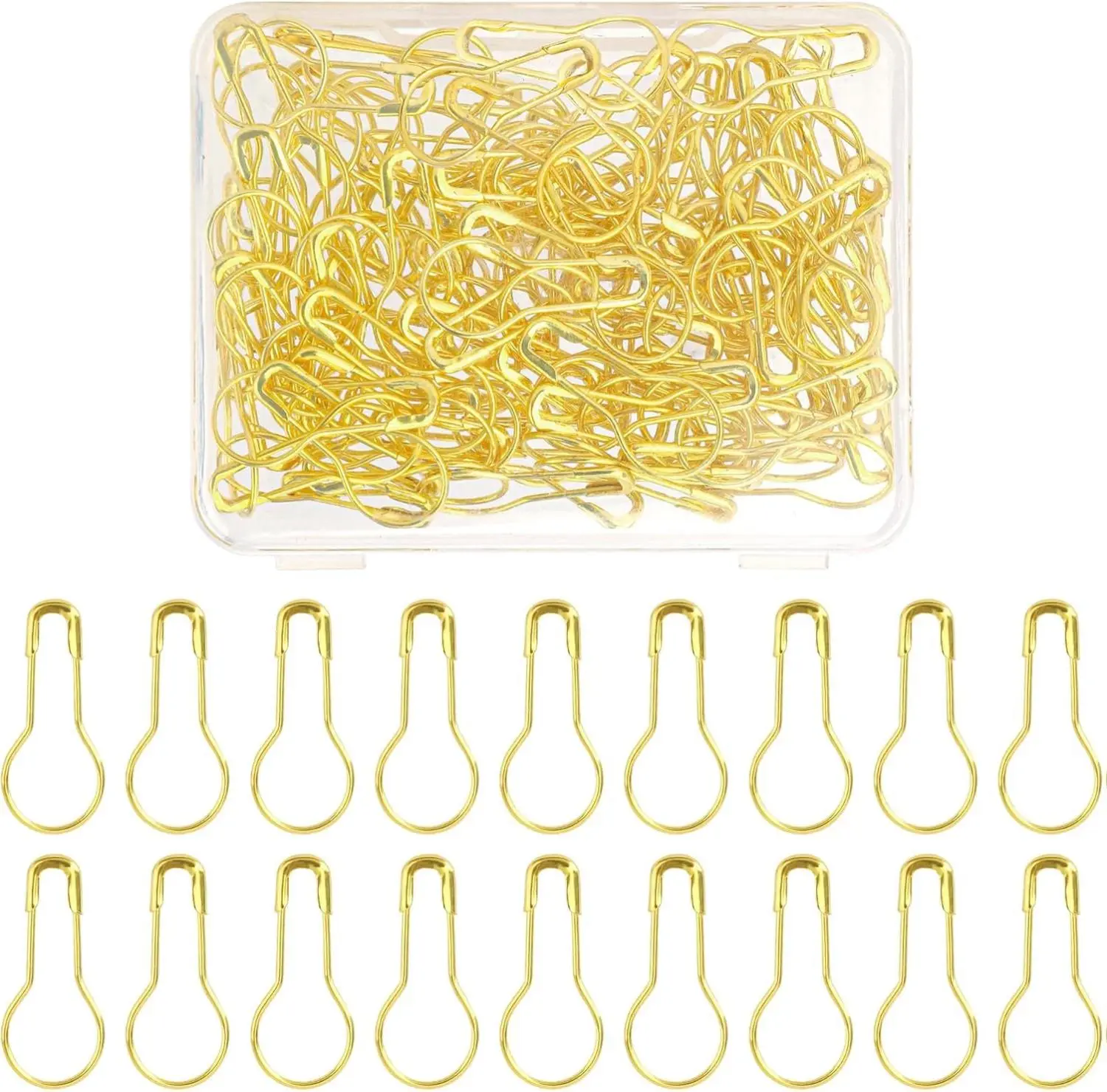 120Pcs Small Safety Pins,Gold Mini Tiny Bulb Safety Pins,Stitch Markers for Sewing Clothes Knitting Markers