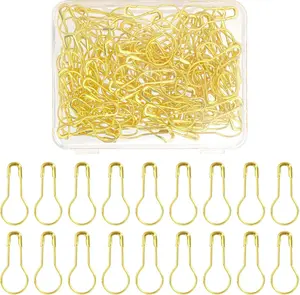 120Pcs Small Safety Pins,Gold Mini Tiny Bulb Safety Pins,Stitch Markers for Sewing Clothes Knitting Markers