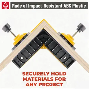 Woodworking Right Angle Clamp, Precision 90 Degree Holding Tool, Impact-Resistant Abs Material, Ideal for Frame Making, Furniture Assembly, Mortise Tenon Connection