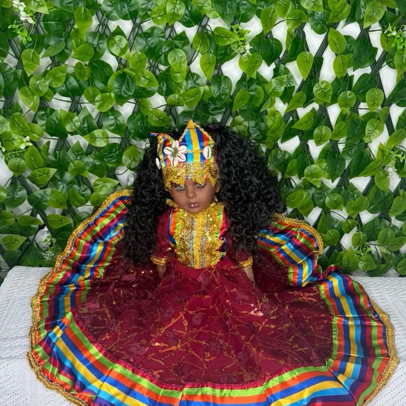 Oya Santería Doll, Ifa Olla, Santo Palo Spiritual Relic