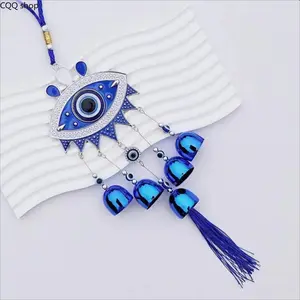 Demon Eye Wind Chime Bell, Lucky Amulet Hanging Ornament for Negative Energy Protection, Exquisite Decorative Chime with Soft Ringing Sound, Beautiful Accent for Living Room Bedroom Balcony, Perfect Ornament & Practical Housewarming Gift