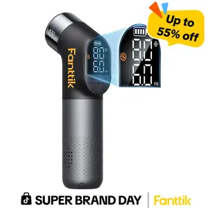 Fanttik X10 Nano Electric Ball Pump Inflation And Deflation, Fast Inflation with Precise Pressure Gauge, Ball Pump for Basketball, Soccer, Football, Volleyball (Max 19.9PSI)-The Trusted Coach's Choice