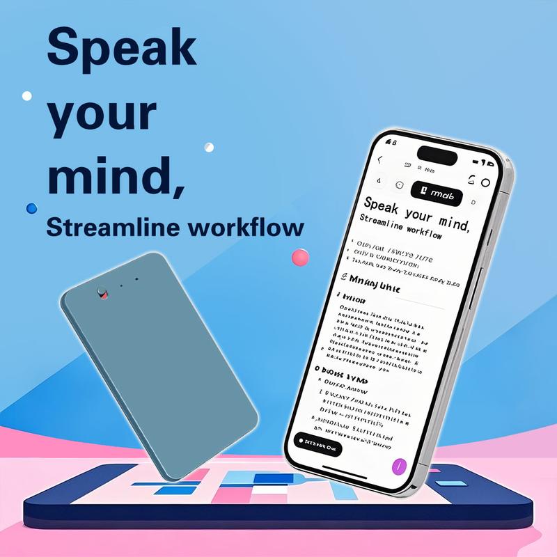 NoteAI Voice Recorder - voice notes, 112-Language Real-Time Transcription & Translation, Tri-Mode Noise Cancellation, 15H Battery, 64GB/32GB, AI Summary for Meetings & Interviews Recording Durable Audio Magnetic mini speaker