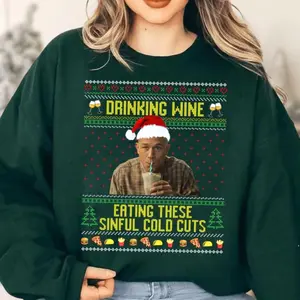 Charlie Hunnam Ed Gein Tshirt Sweatshirt, Movie Shirt, Drinking Wine Eating These Sinful Cold Cuts Tee, Unisex Sweater Pullover Tee