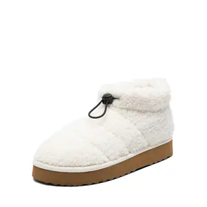 Dream Pairs Women's Cozy Lightweight Slip-On Platform Ankle Snow Boots